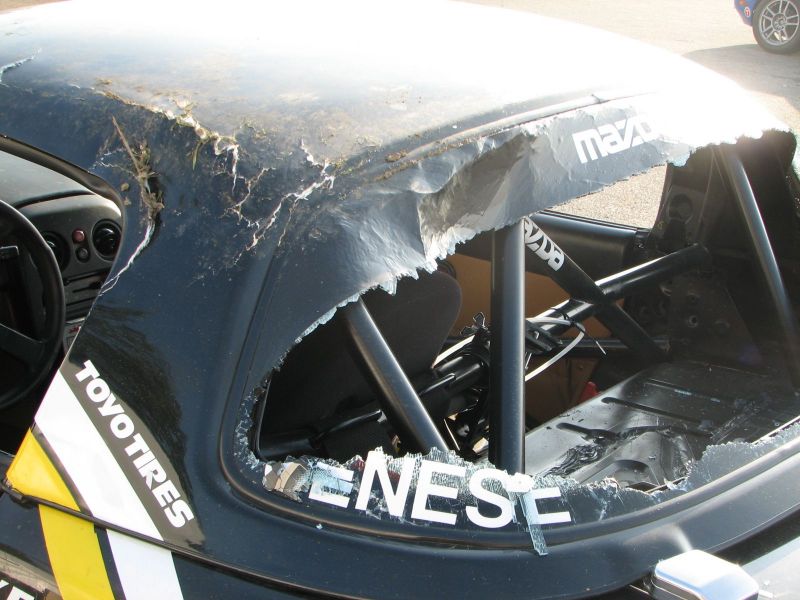 '06 crash damage, top